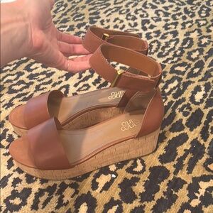 Women's Tan Wedge Sandals